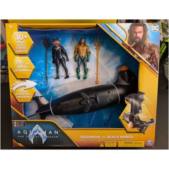 DC Comics Aquaman vs Black Manta Battle Action Figure Playset - Picture 3 of 11